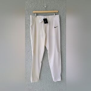 Nike men baseball pants size Large color white